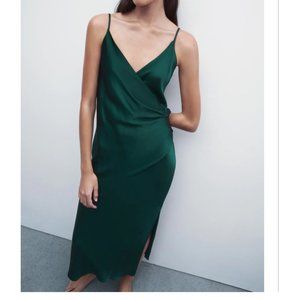 DRAPED LINGERIE-STYLE DRESS - Zara